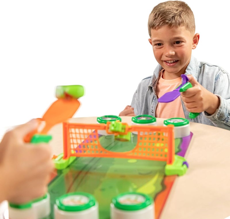 MOOSE Pickleball Blast - The Pickle Smackdown Game, Players Will Love to Smash The Wildly Wiggling Pickle with Their Pickleball Paddle & Try to Flip Over The Pickle Jar Lids to Win, for 2 People, Aged 6+ - Image 4